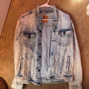 Medium size Levi acid washed jean jacket